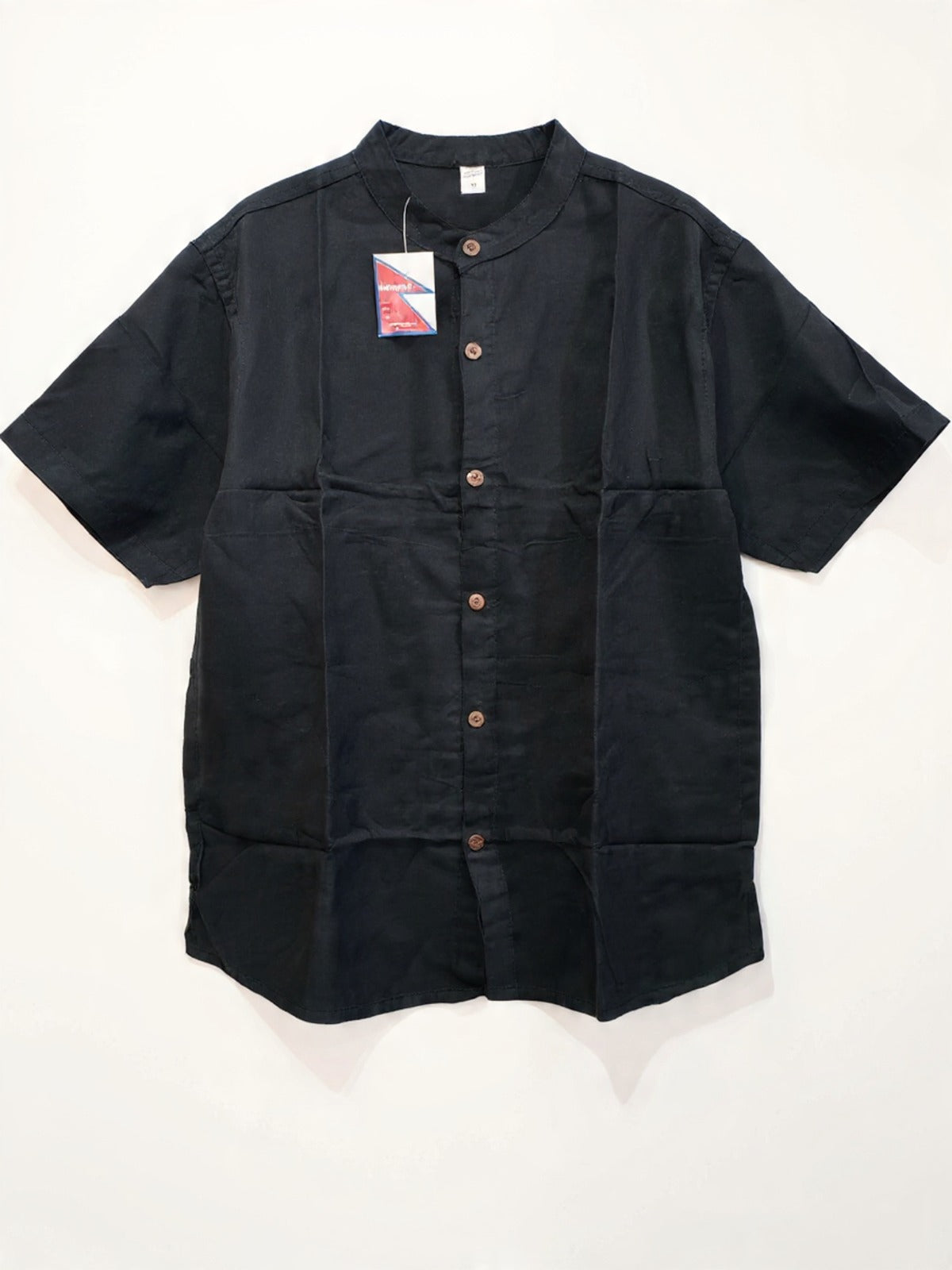 Camicia Coreana a Maniche Corte