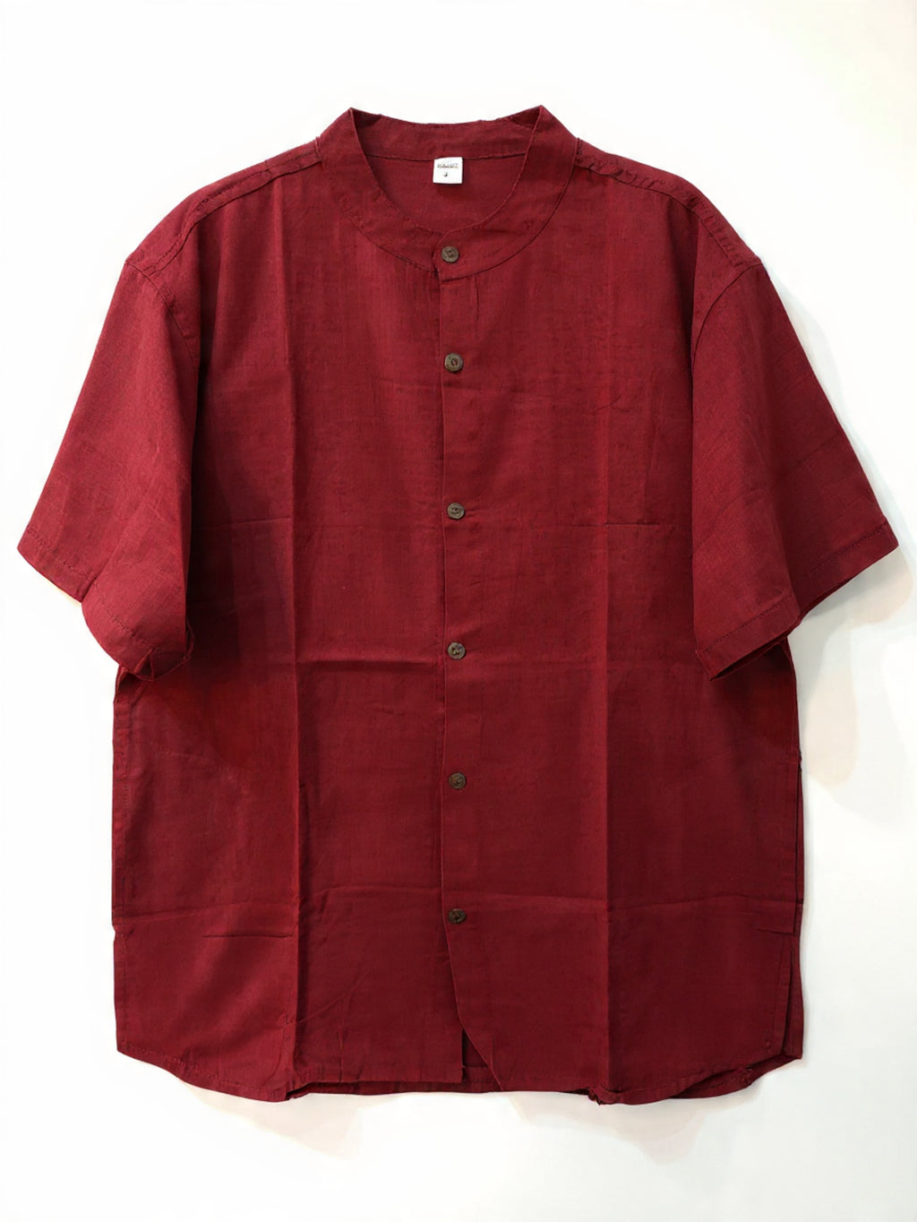 Camicia Coreana a Maniche Corte - Bordo