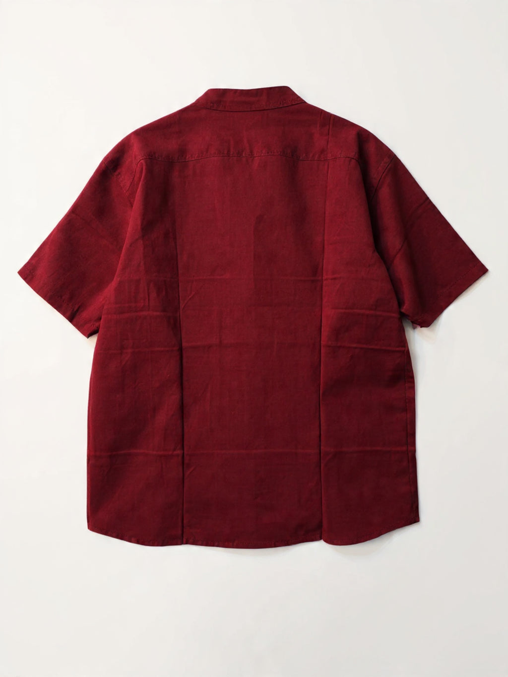 Camicia Coreana a Maniche Corte - Bordo