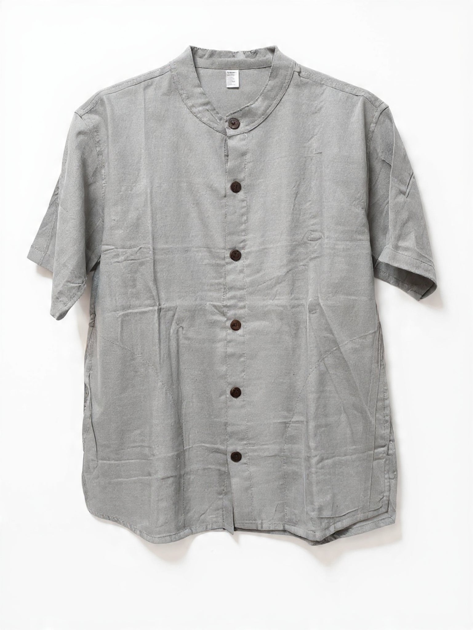 Camicia Coreana a Maniche Corte