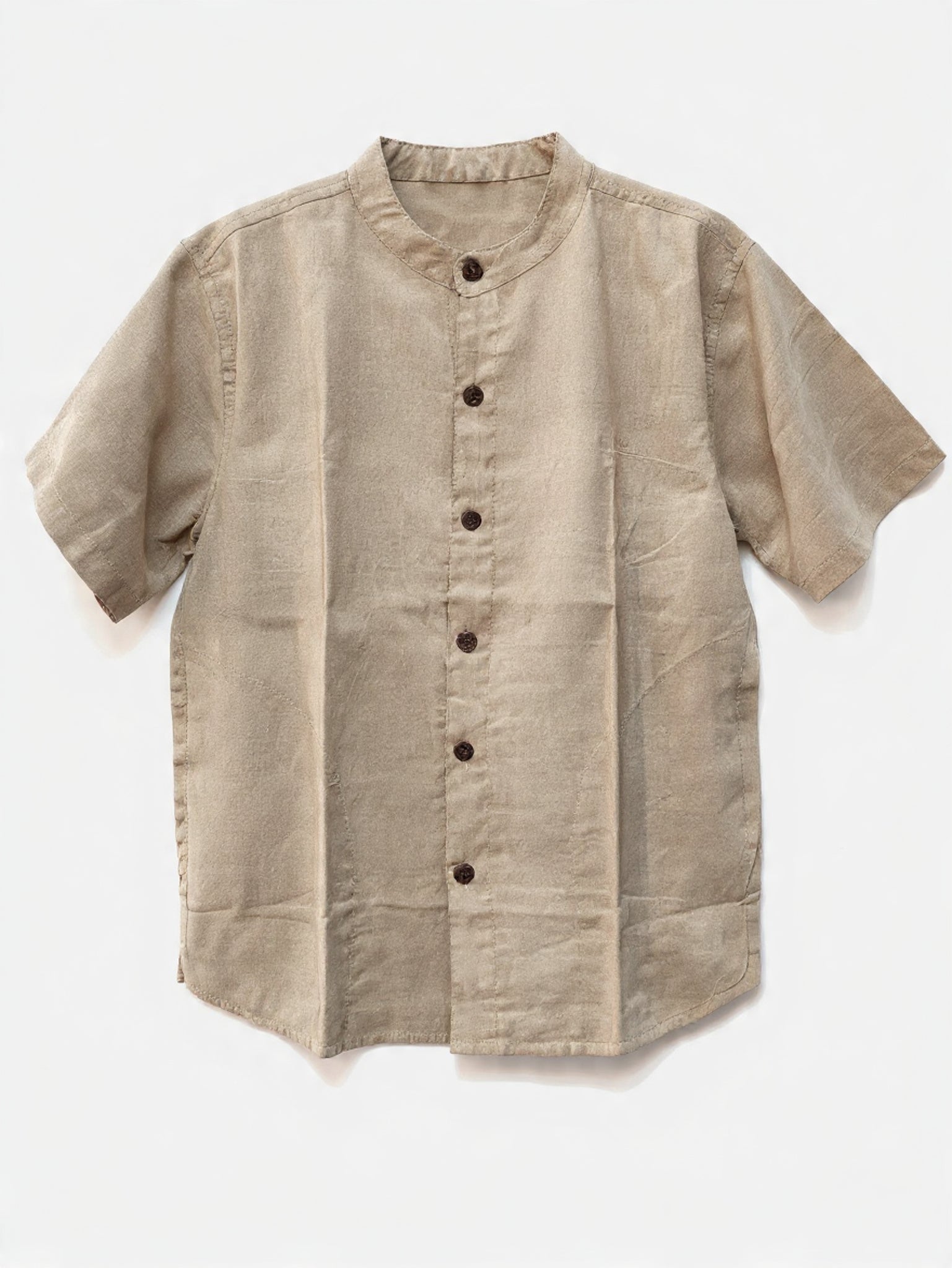 Camicia Coreana a Maniche Corte