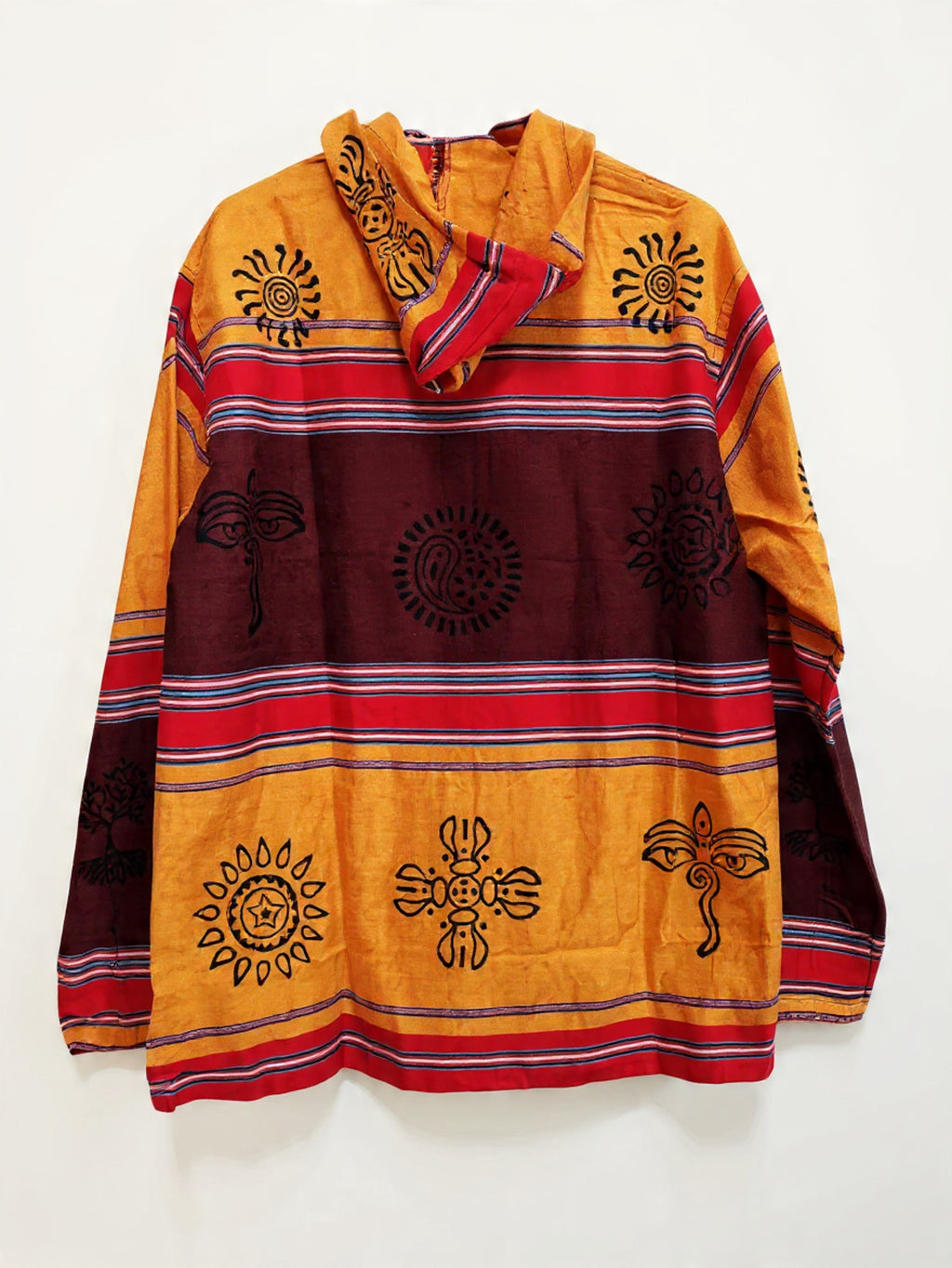 Felpa con Zip "Occhi di Buddha"