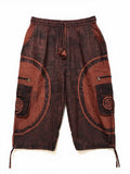 Bermuda Cargo a 3/4 "Spirale" Effetto Stone Wash
