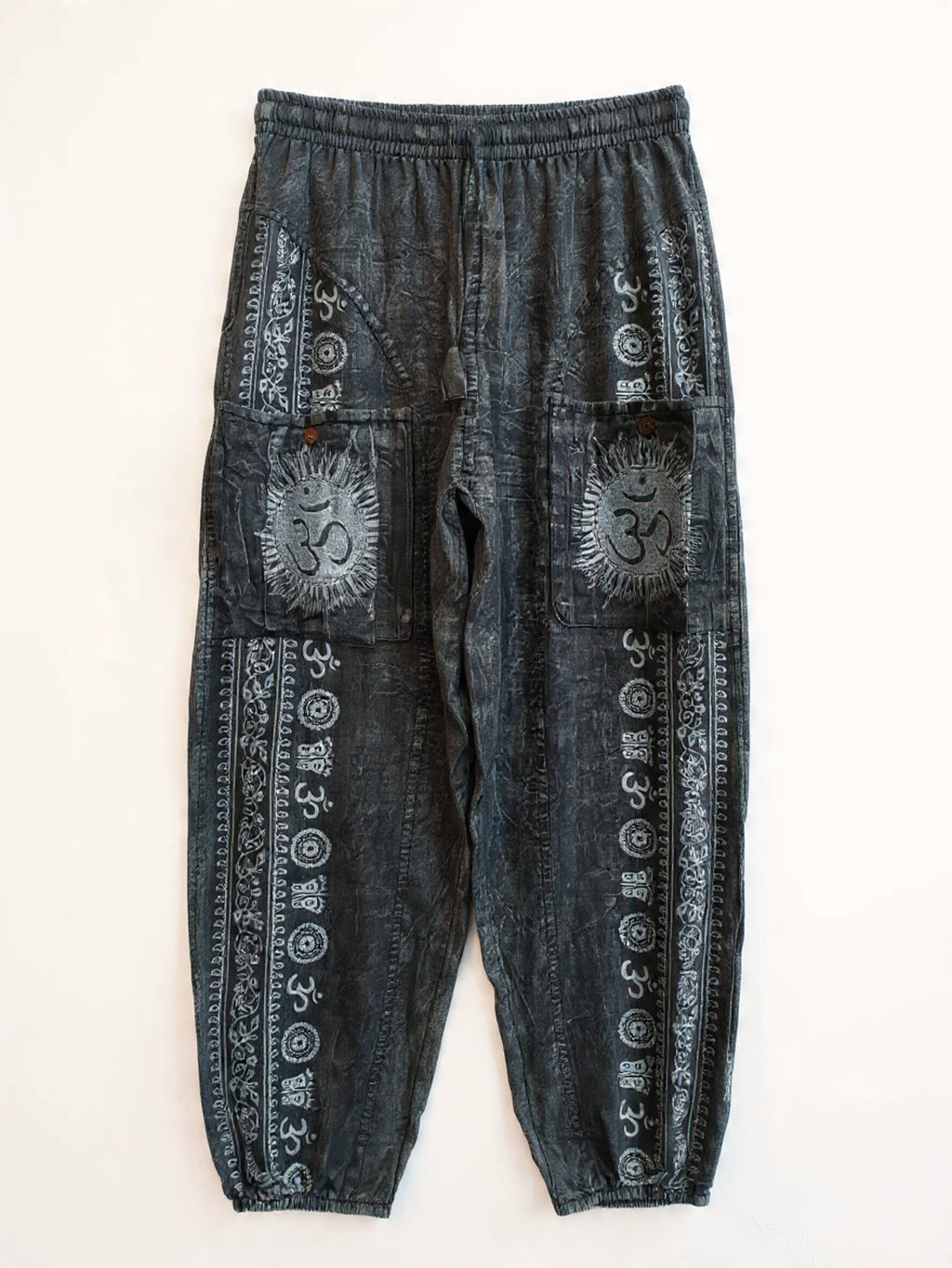 Pantaloni Cargo "Om Stone Wash"