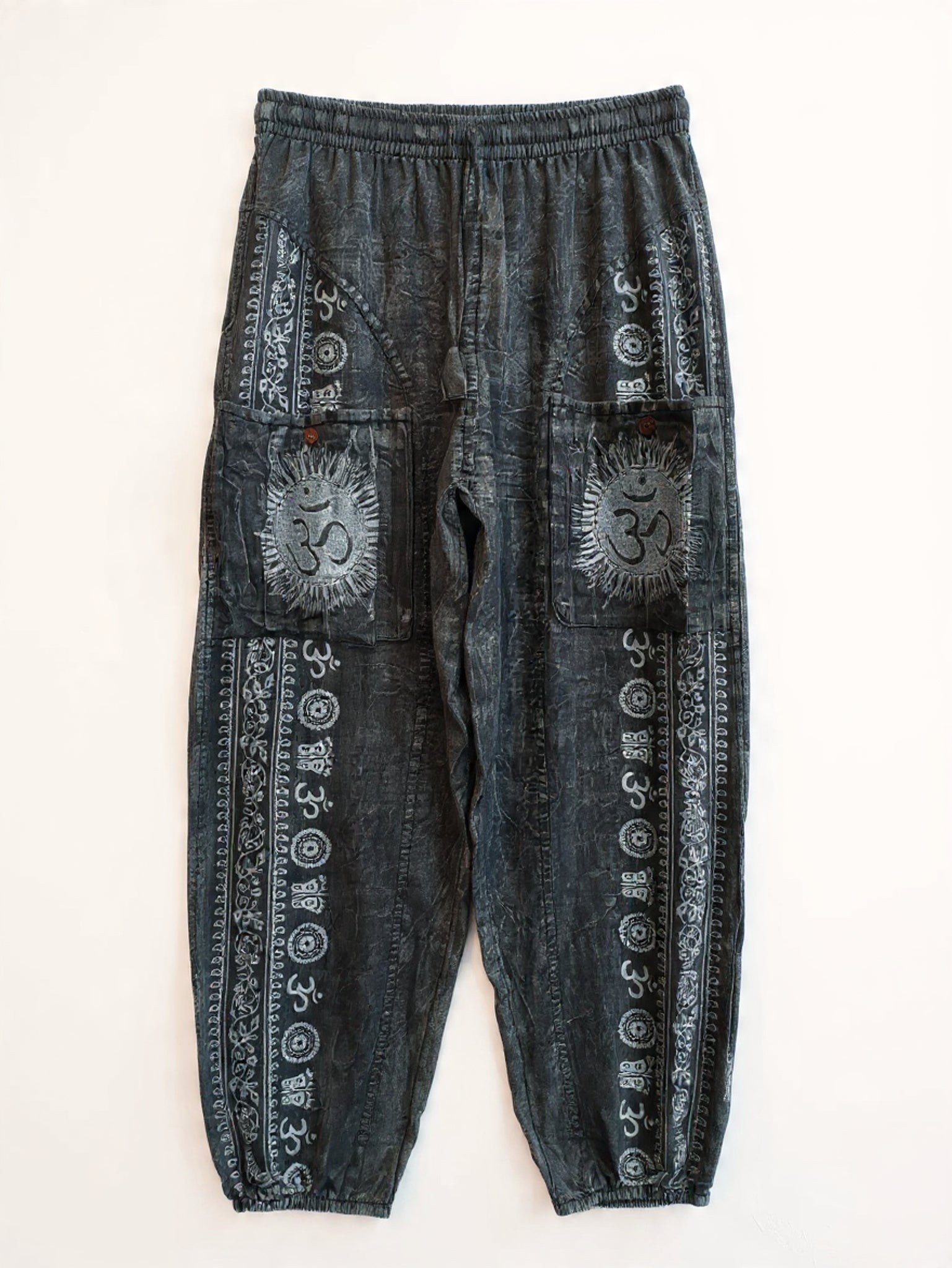Pantaloni Cargo "Om Stone Wash"