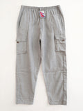 Pantaloni Cargo Dritti in Cotone Leggero
