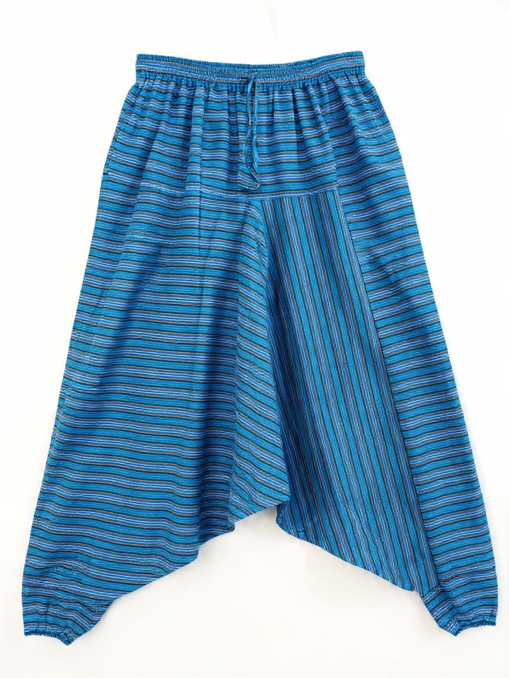 Pantaloni Harem "Aladino" a Righe in Cotone