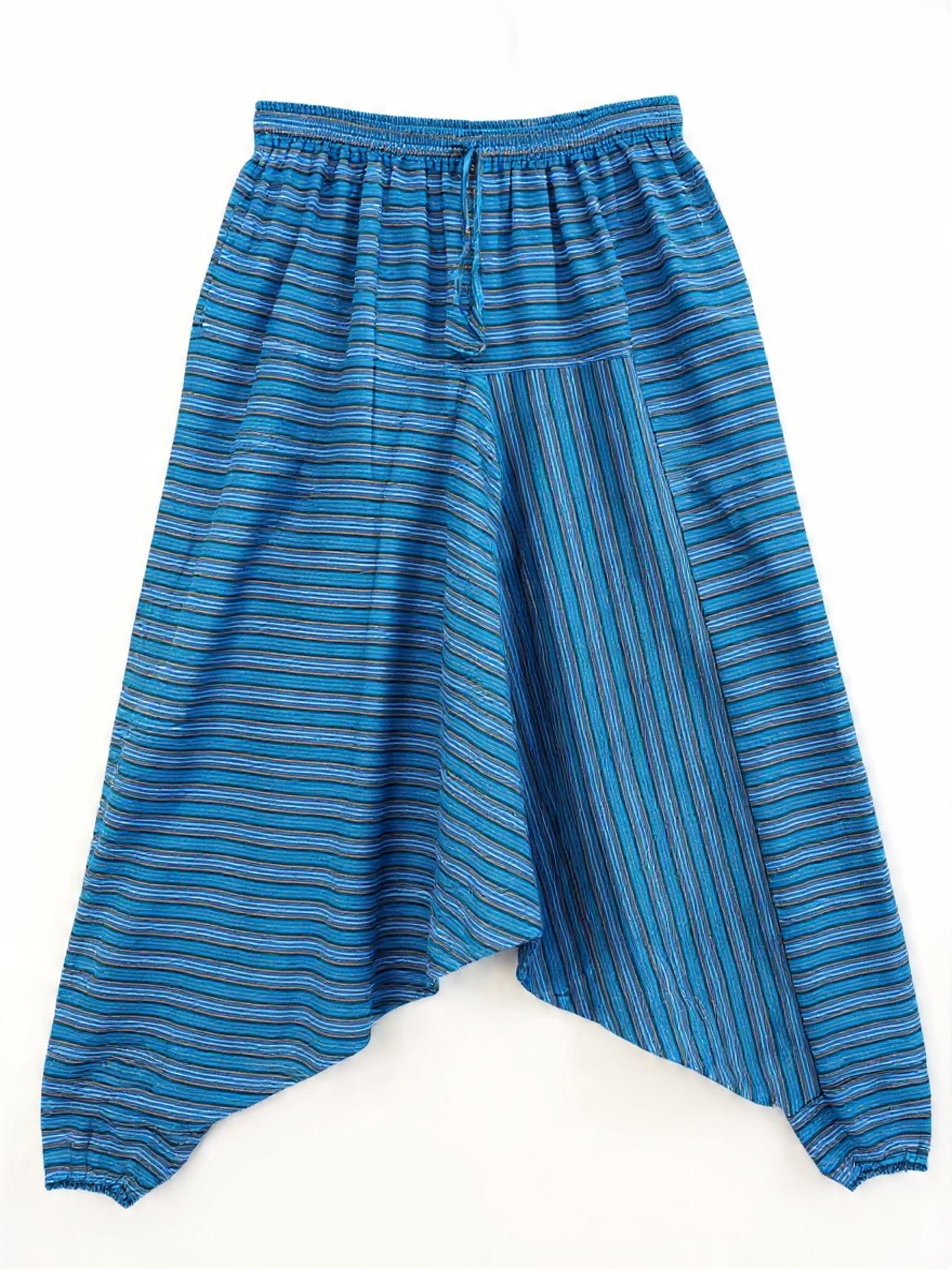 Pantaloni Harem "Aladino" a Righe in Cotone